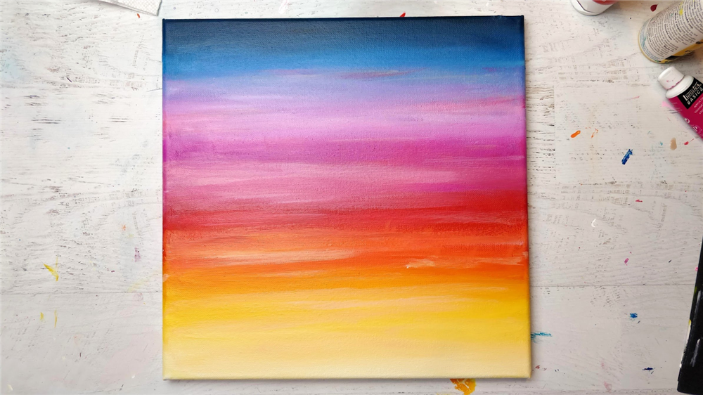 Painting with blended colors